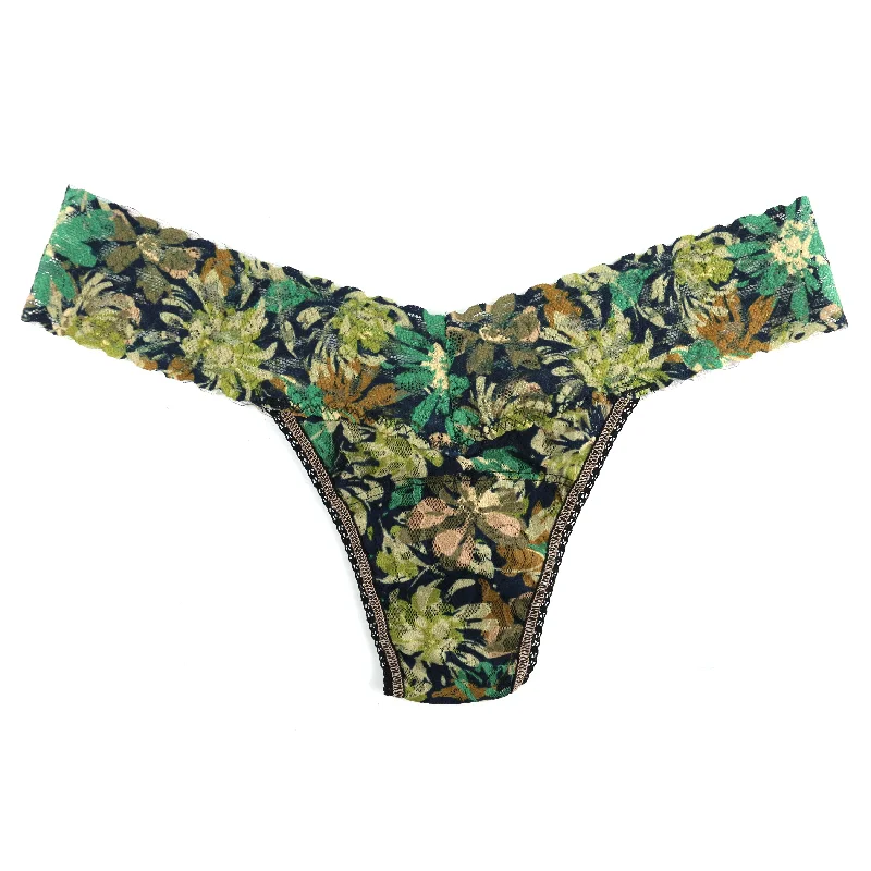 Signature Lace Low Rise Thong | Camo Garden Lace Dress Glamorous