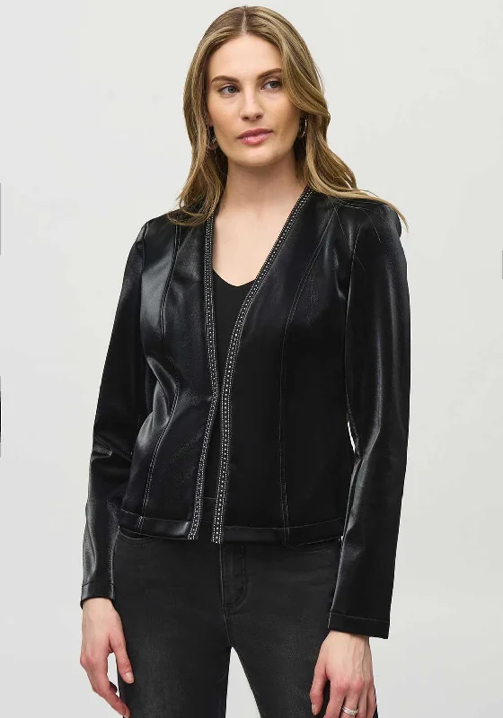 Joseph Ribkoff Stud Trim Slim Fit Jacket, Black Women's fall jackets