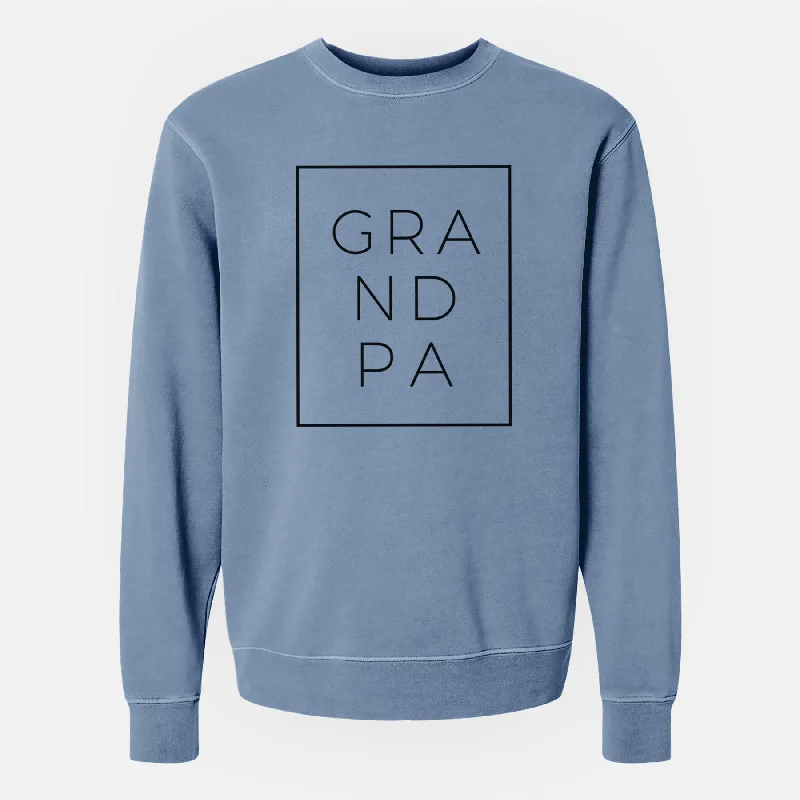 Grandpa Boxed - Unisex Pigment Dyed Crew Sweatshirt Trendy Sweatshirt Hoodie