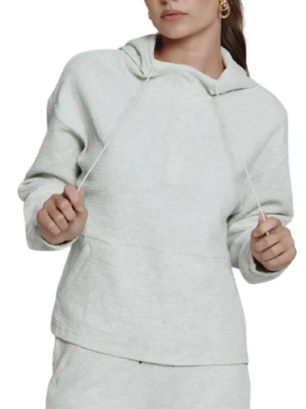 Restoration Half-Zip Hoodie In Ivory Women's wedding guest jackets