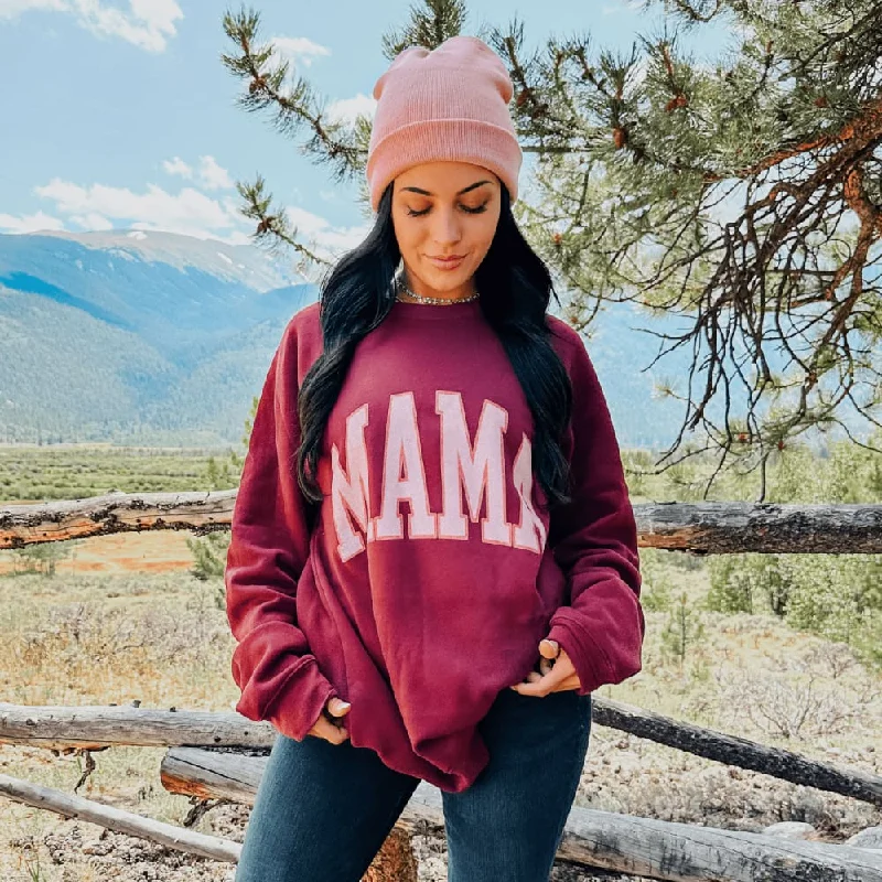 Fall Mama Sweatshirt - Maroon Comfortable Hoodie Sweatshirt