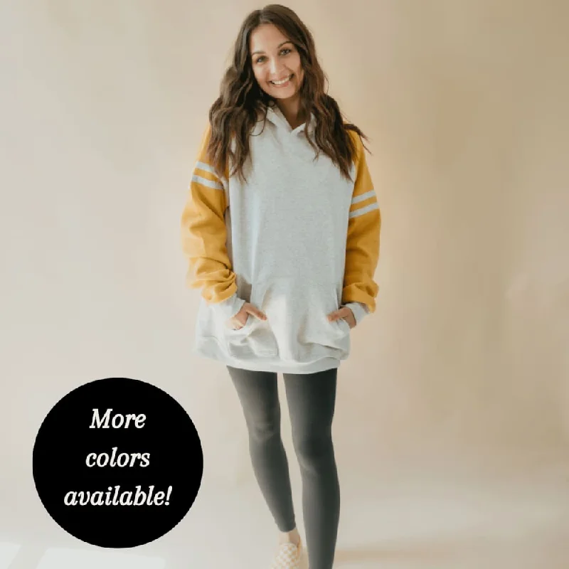 Varsity Colorblock Pullover Sweatshirt Hoodie Collection