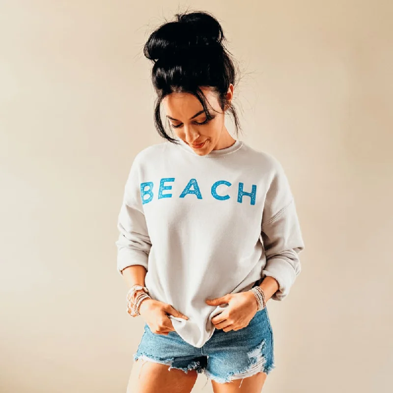 Beach Sweatshirt - Dust Sporty Sweatshirts for Women