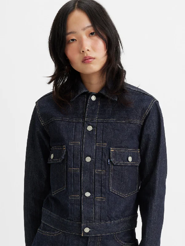 Women's Solid Spread Collar Denim Jacket Women's party jackets