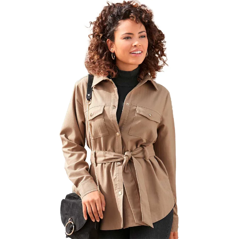 LASCANA Women's Utility Style Shirt Jacket Women's H&M jackets