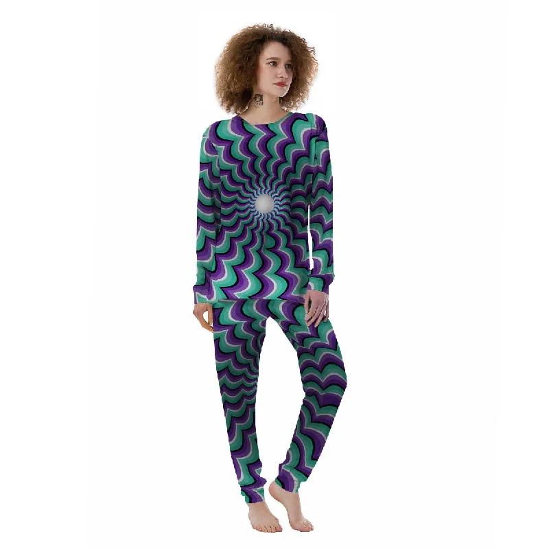 Optical Illusion Splashing Colors Moving Women's Pajamas Macy’s pajama sets