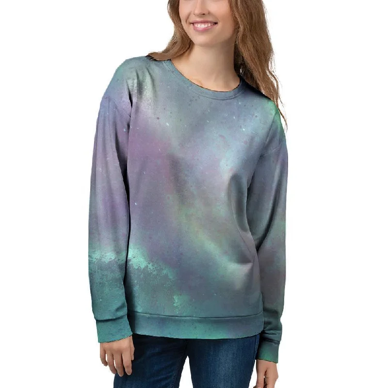 Green Galaxy Space Women's Sweatshirt Best value sweaters