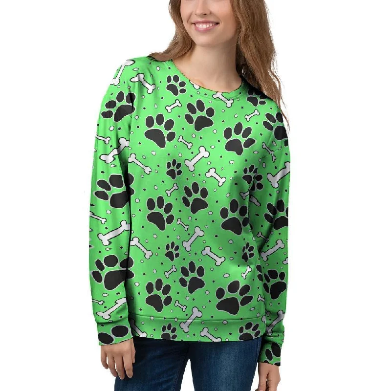 Green Paw Women's Sweatshirt Stretchable sweaters