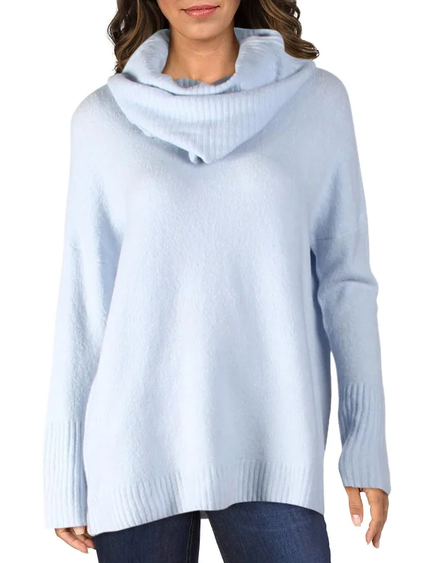 Womens Ribbed Cowl Neck Sweater Men's sweaters