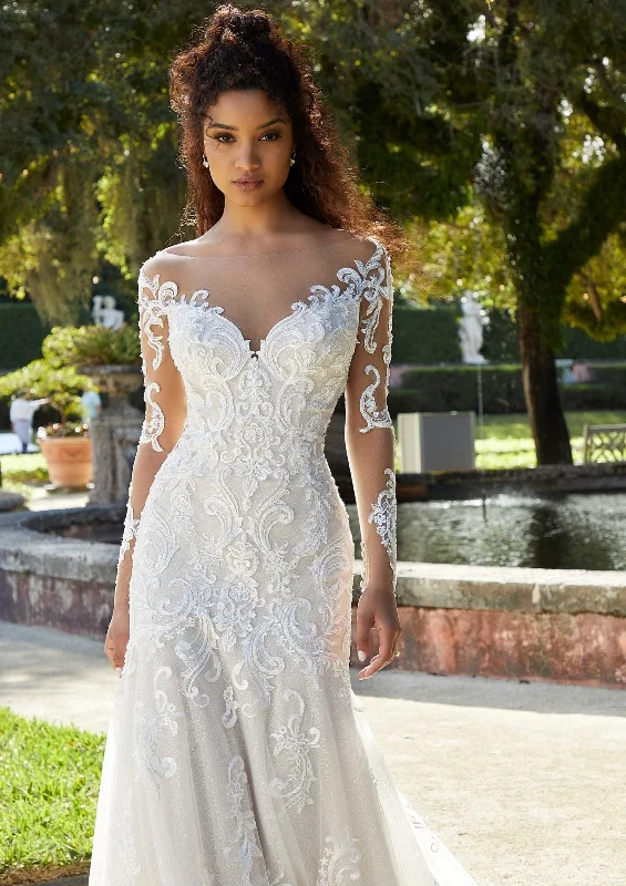 Morilee Freya Wedding Dress Lace A-line Dress