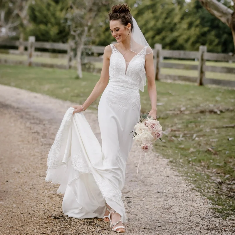 Venus Wedding Gown: Romance & Elegance Made with Love Wedding Dresses Simple Satin Gown