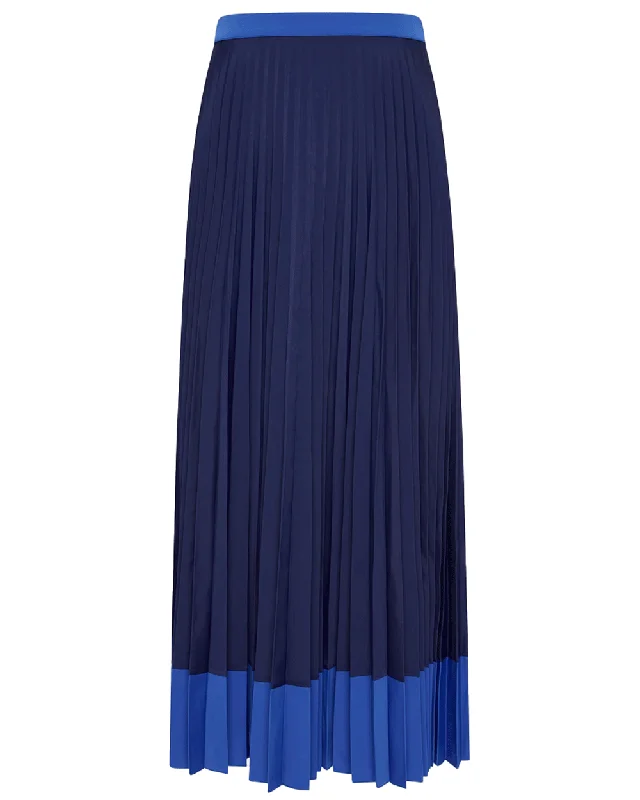 Blue Peyton Pleated Skirt Beach unclassified skirts