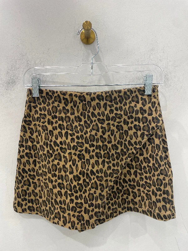 Leopard Print Skort Wrap unclassified skirts