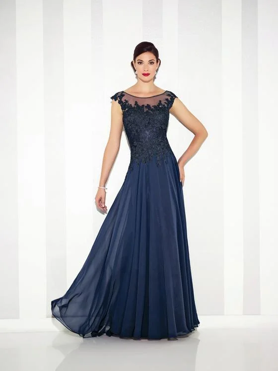 Mon Cheri Chiffon A-Line Gown 117614 Elegant party dresses