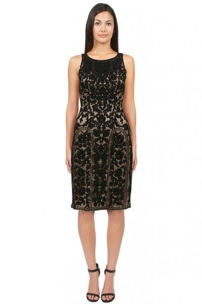 Sue Wong High Neck Embroidered Dress Cocktail Dress Boohoo party dresses