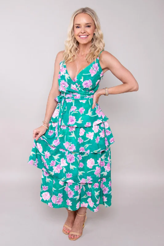 Divine Bloom Maxi Dress (Small) Long sleeve maxi dresses