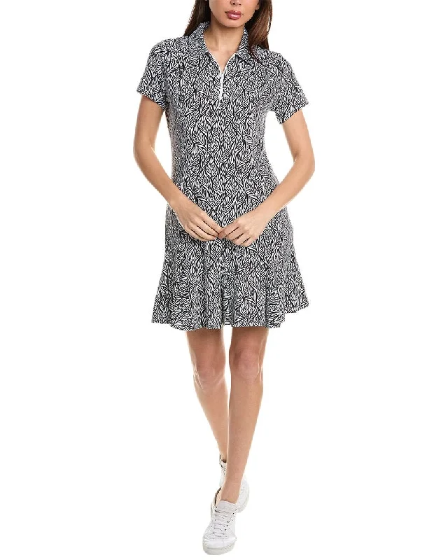 IBKUL Short Sleeve Godet Dress Mini Skirt Style