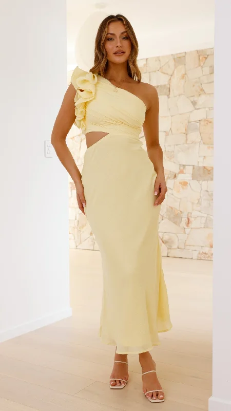 Amina Maxi Dress - Yellow Chic Maxi Dress