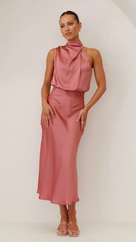 Esther Maxi Dress - Baked Rose Maxi Skirt Outfit