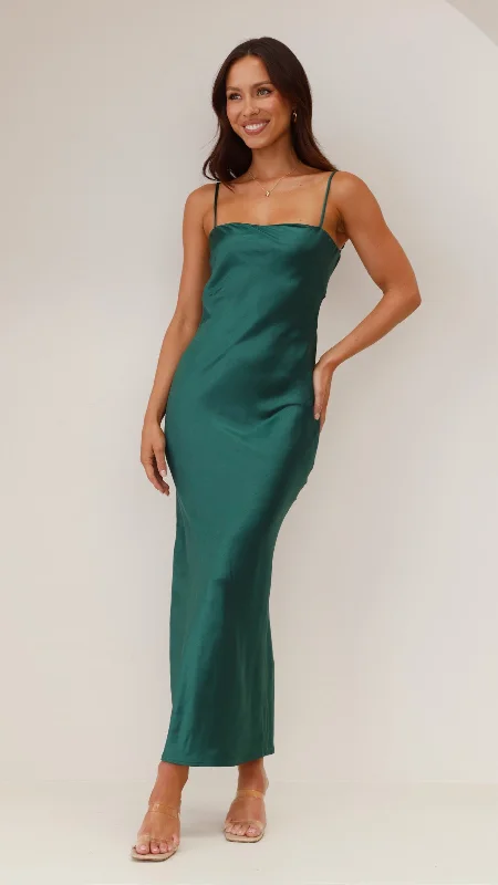 Keira Maxi Dress - Emerald Vintage Maxi Skirt