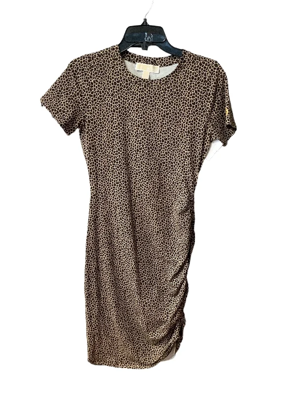 Animal Print Dress Designer Michael By Michael Kors, Size Xs Casual chic unclassified dresses