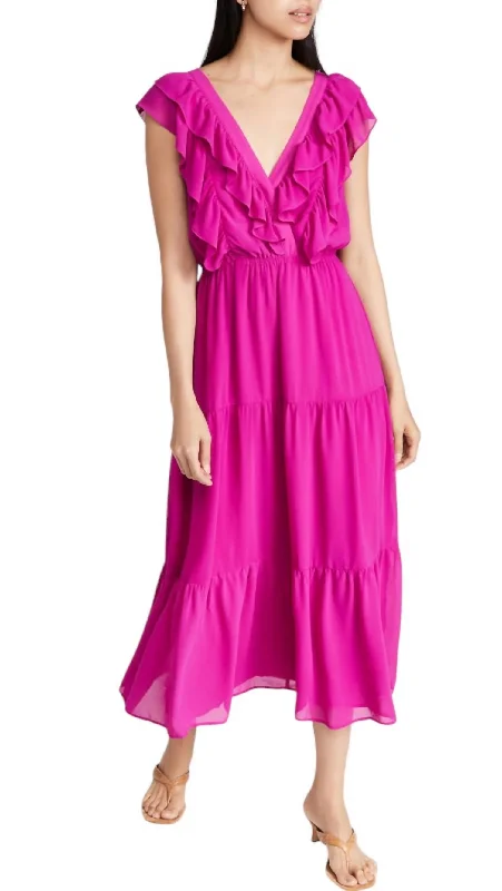 Azalea Dress In Hot Pink High-low unclassified dresses