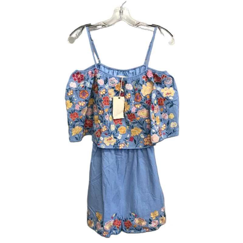 Blue Romper By Savanna Jane, Size: L Travel unclassified dresses