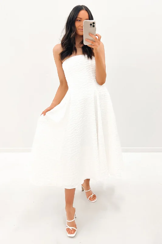 Carrie Strapless Dress Ivory Formal unclassified dresses