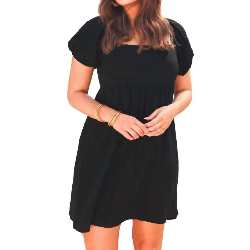 Craving Summer Gauze Dress In Black Everyday wear unclassified dresses