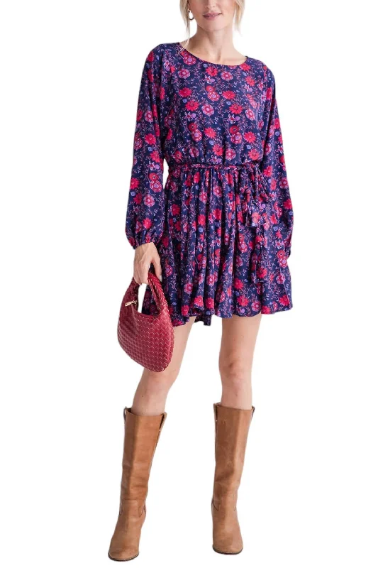 Flare Bottom Dress In Grape Red Popular unclassified dresses