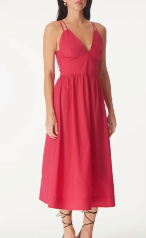 Floria Dress In Raspberry Chiffon unclassified dresses