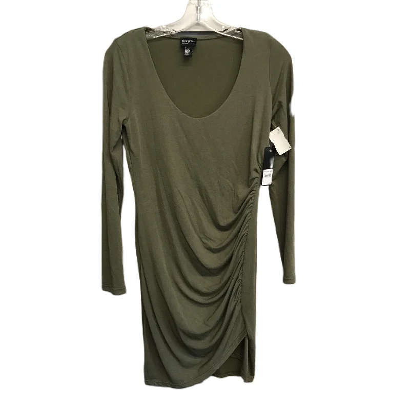 Green Dress Work By Free Press, Size: S Embroidered unclassified dresses