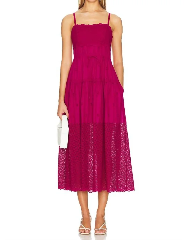 Isadore Dress In Ruby Halter unclassified dresses