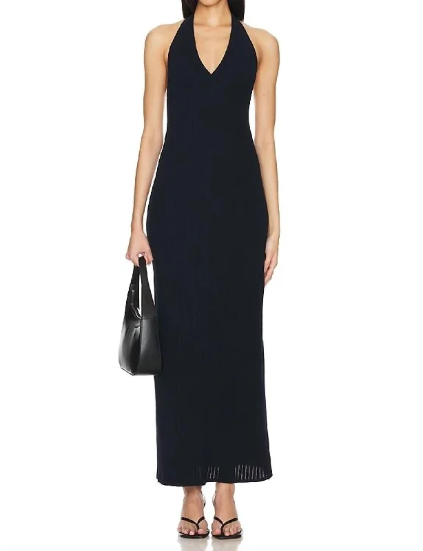 Ivenka Dress In Dark Navy Lightweight unclassified dresses