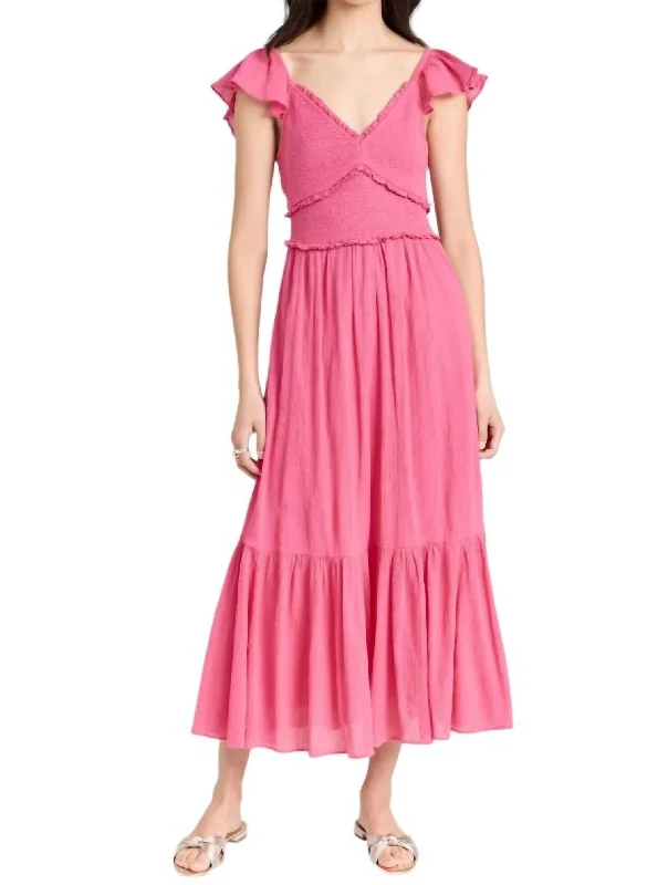 Katina Dress In Strawberry Moon Chiffon unclassified dresses