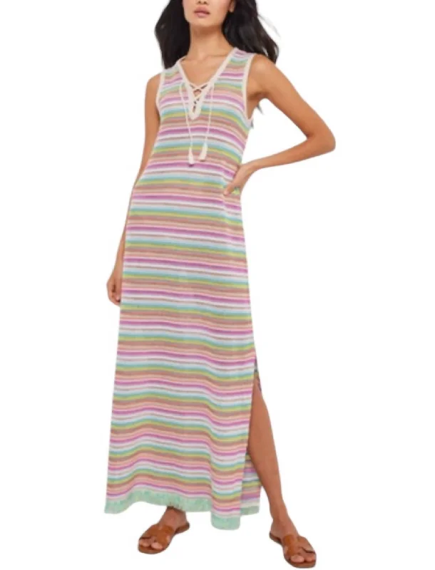 La Playa Dress In Bright Multi Silk unclassified dresses