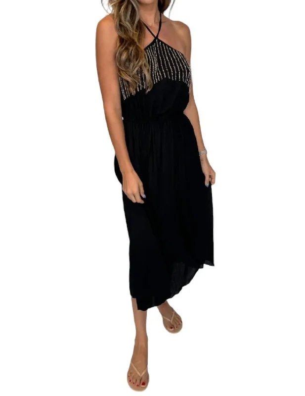 Luxe Dress In Black Fashionable unclassified dresses