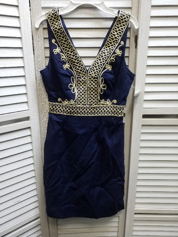 Navy Dress Designer Lilly Pulitzer, Size 0r Breathable unclassified dresses