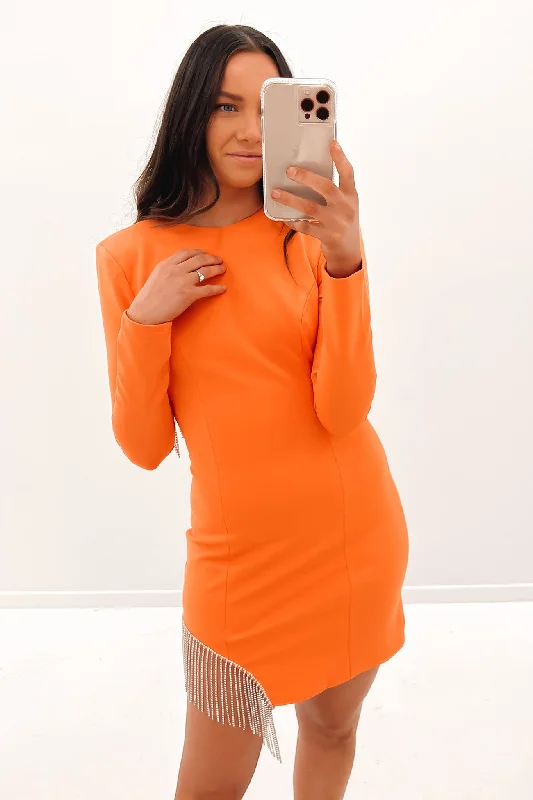 Nebulous Dress Orange Stylish unclassified dresses