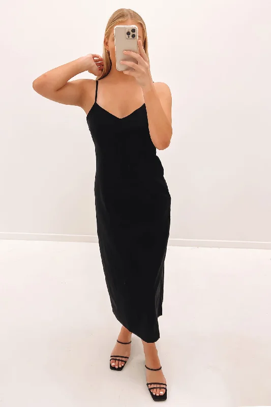 Oasis Slip Dress Black Luxury unclassified dresses