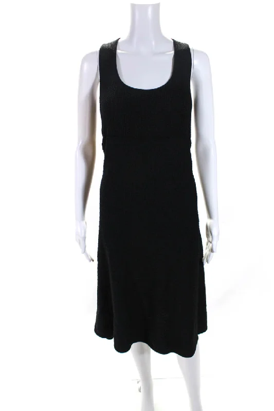 Paule Ka Womens Viscose Knit V Neck Sleeveless Sheath Dress Black Color block unclassified dresses