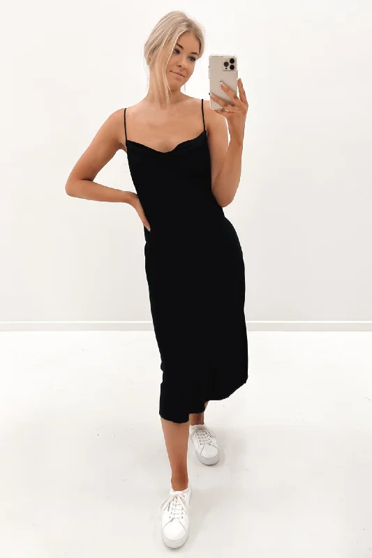 Phoebe Dress RVCA Black Long sleeve unclassified dresses