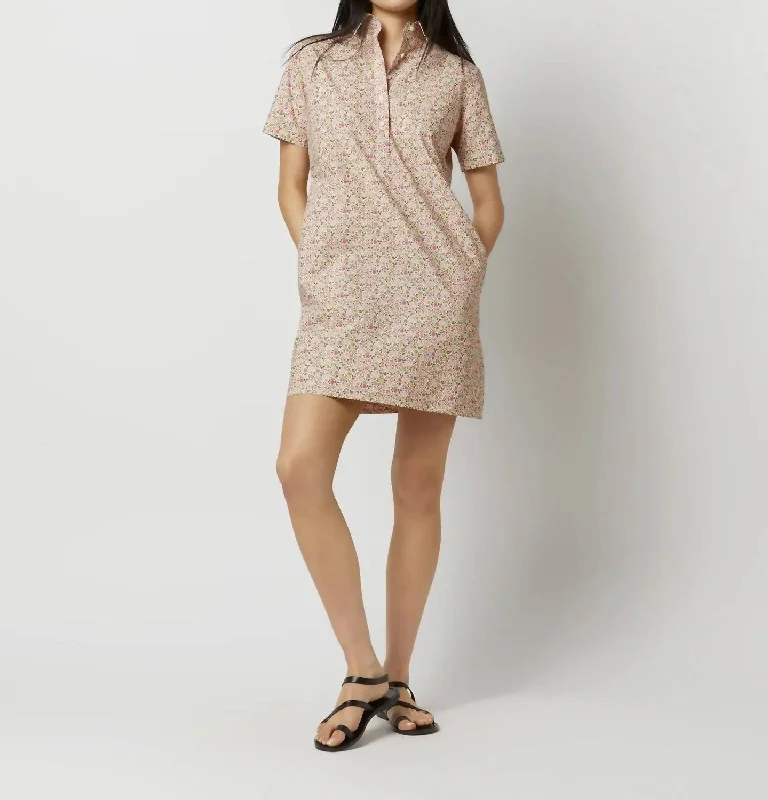 Popover Dress In Pink/green Astrid Niva Liberty Casual unclassified dresses