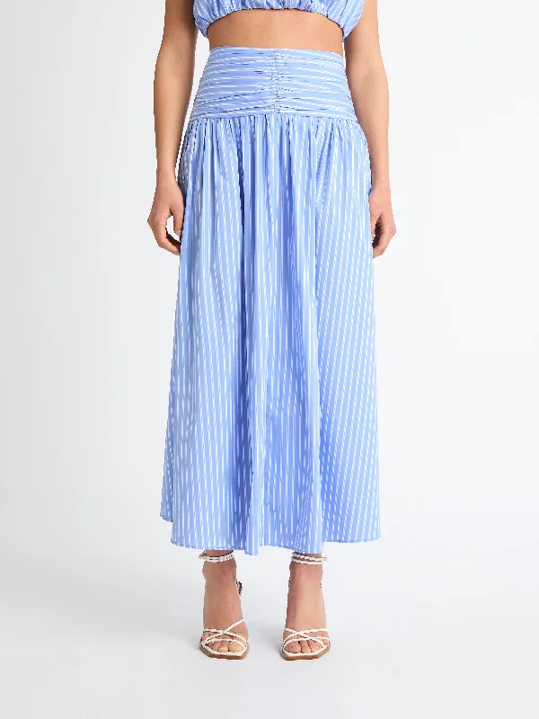 RUMI STRIPE MIDI SKIRT Flared Midi Skirt