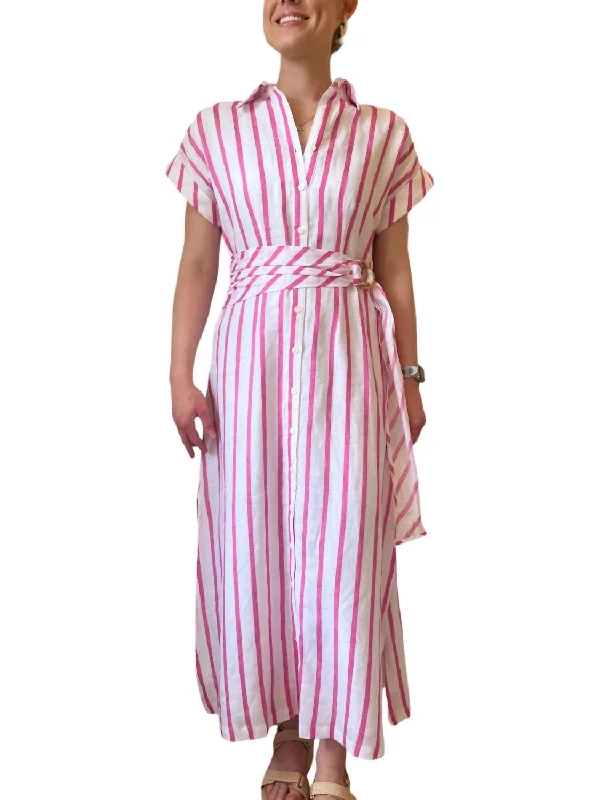 Smithy Dress In Pink/white Spring unclassified dresses