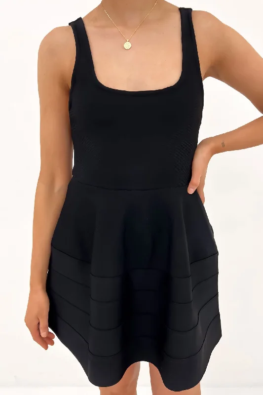 Spirits Dress Black Ruched unclassified dresses