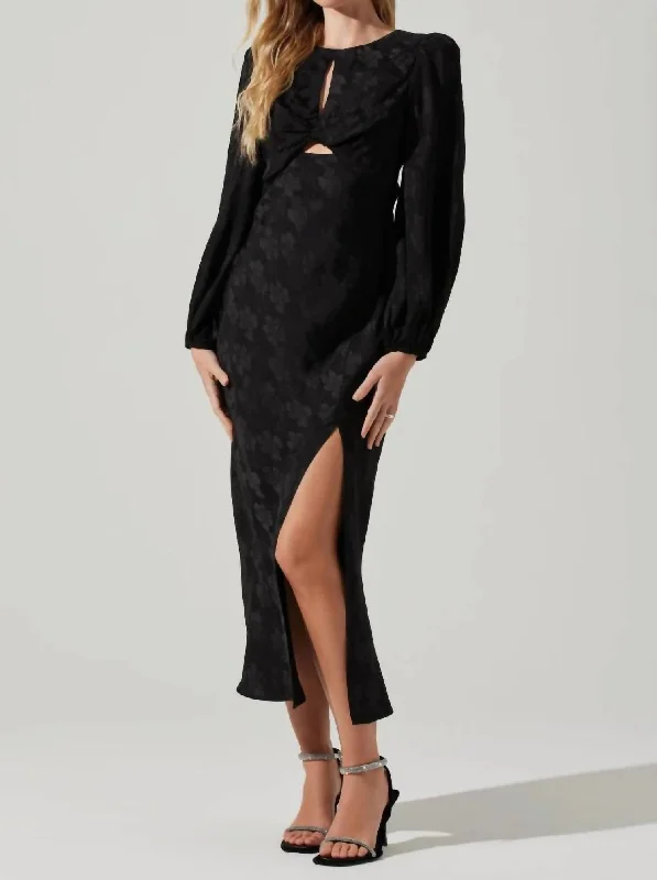 Suzy Dress In Black Metallic unclassified dresses