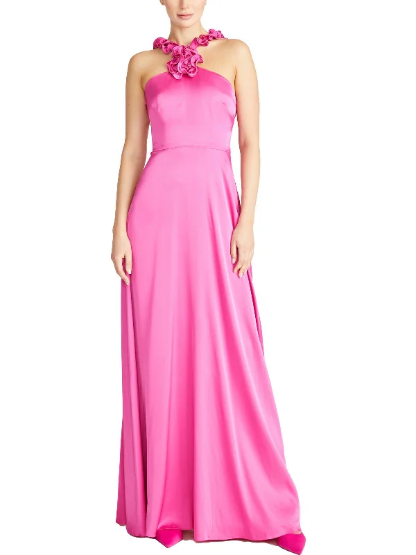 Womens Full Length Halter Evening Dress High-end unclassified dresses