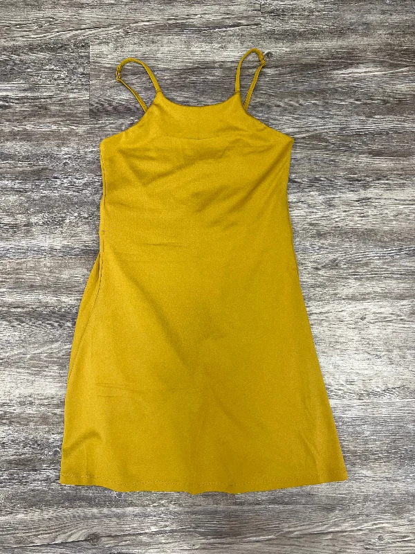 Yellow Athletic Dress Girlfriend Collective, Size L Striped unclassified dresses